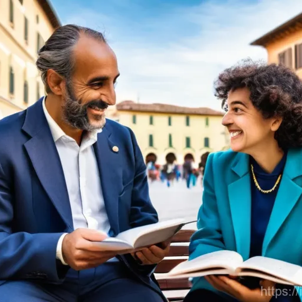 지방공무원 직렬별 업무 환경 비교 - **Community Engagement and Diverse Local Public Service Roles in Italy**
    "A vibrant Italian piaz...