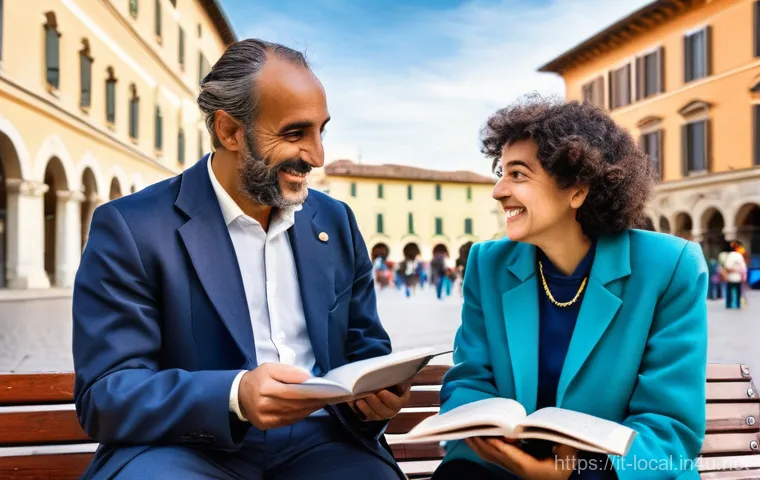 지방공무원 직렬별 업무 환경 비교 - **Community Engagement and Diverse Local Public Service Roles in Italy**
    "A vibrant Italian piaz...