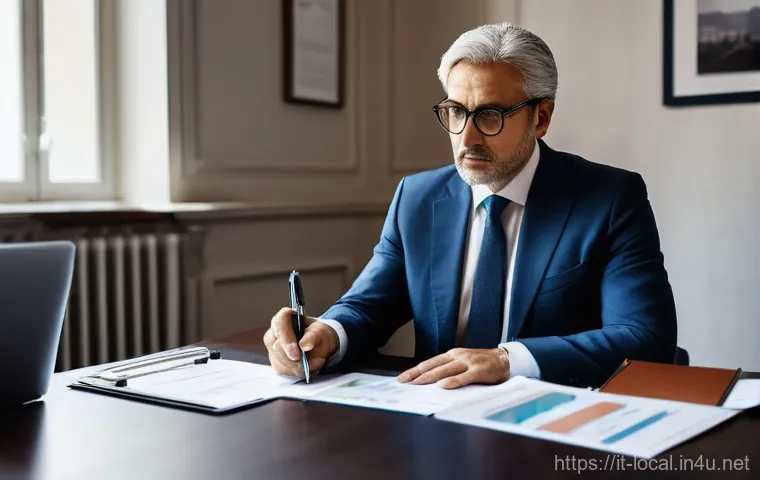 지방공무원 연금 수령액 계산법 - **Prompt:** A diligent, middle-aged Italian public employee, dressed in smart business casual attire...