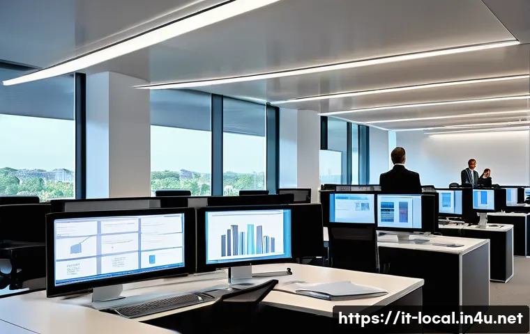 지방공무원 직무별 자격증 정리 - A professional Italian public administration office scene showing a diverse group of administrative ...