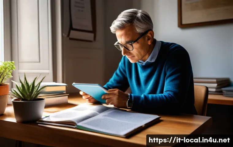 지방공무원 시험 합격자 인터뷰 - A focused Italian local government candidate studying at a tidy desk in a sunlit room, early morning...