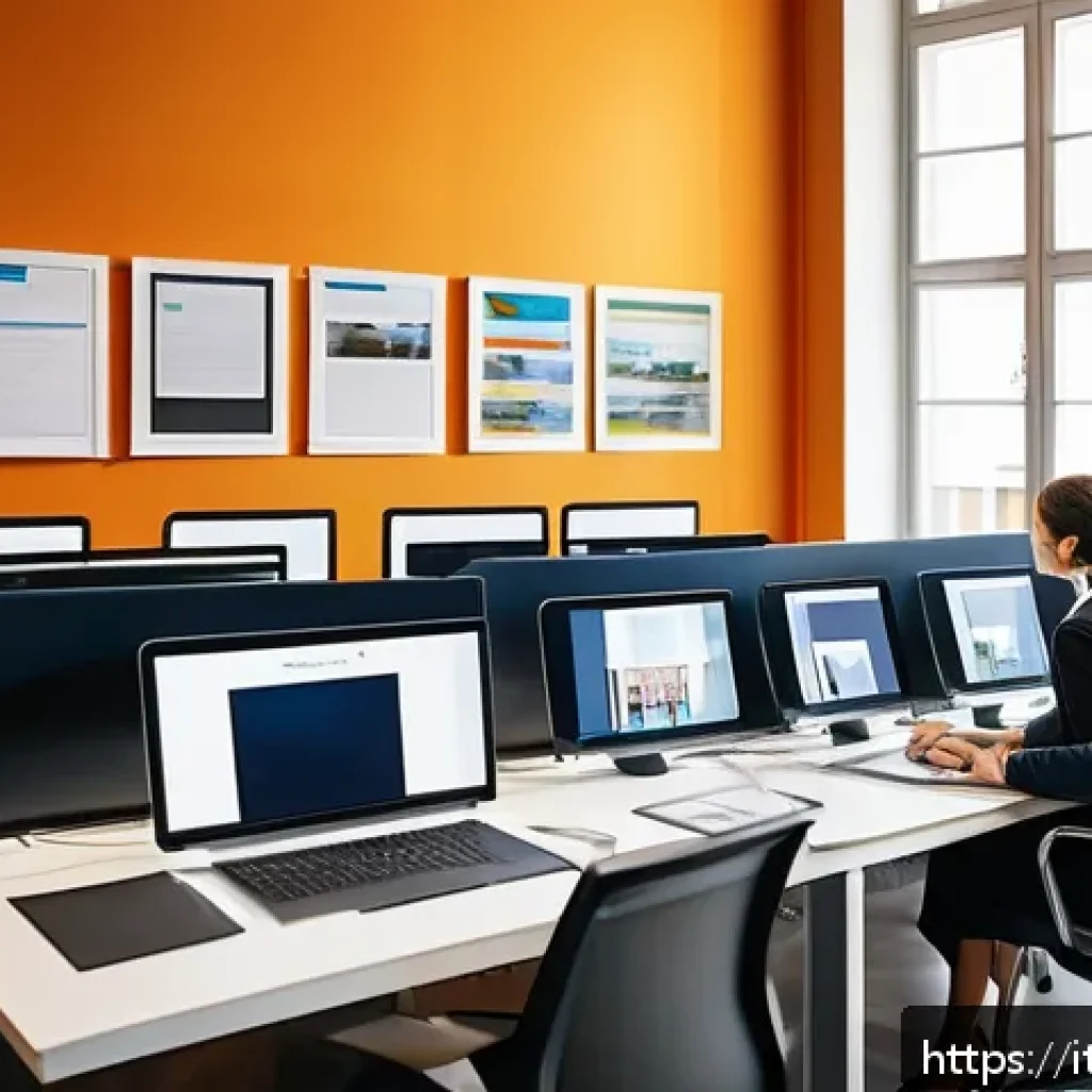 지방공무원 채용 트렌드 분석 - A modern Italian public administration office scene showing diverse professionals engaged in a digit...