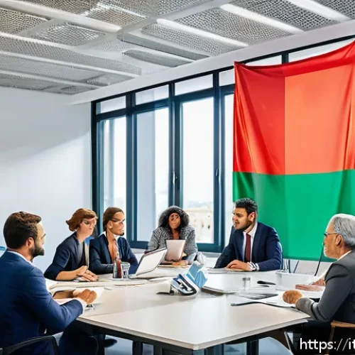 Home 30 지방공무원 연봉 상승 요인 분석 - A vibrant Italian municipal office setting showing a diverse group of local public employees engaged...